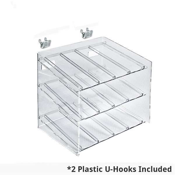 3 Tier 12 Comp. Cosmetic Nail Polish Display 12"W x 8.5"D x 18.5"H